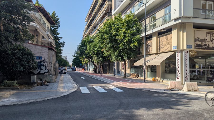 Το νέο τμήμα της οδού Ανθίμου Γαζή
