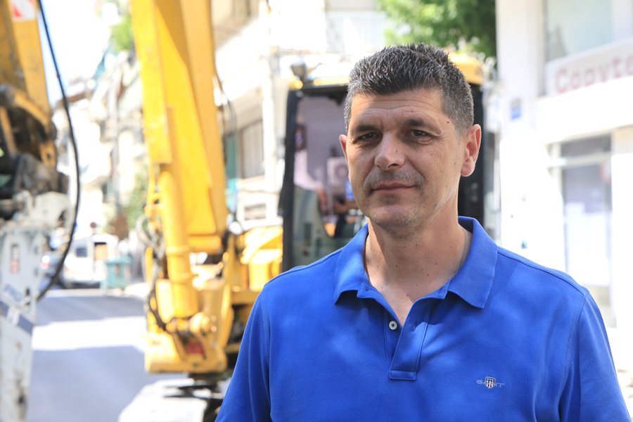 Ο αντιδήμαρχος Τεχνικών Υπηρεσιών κ.Τερζούδης