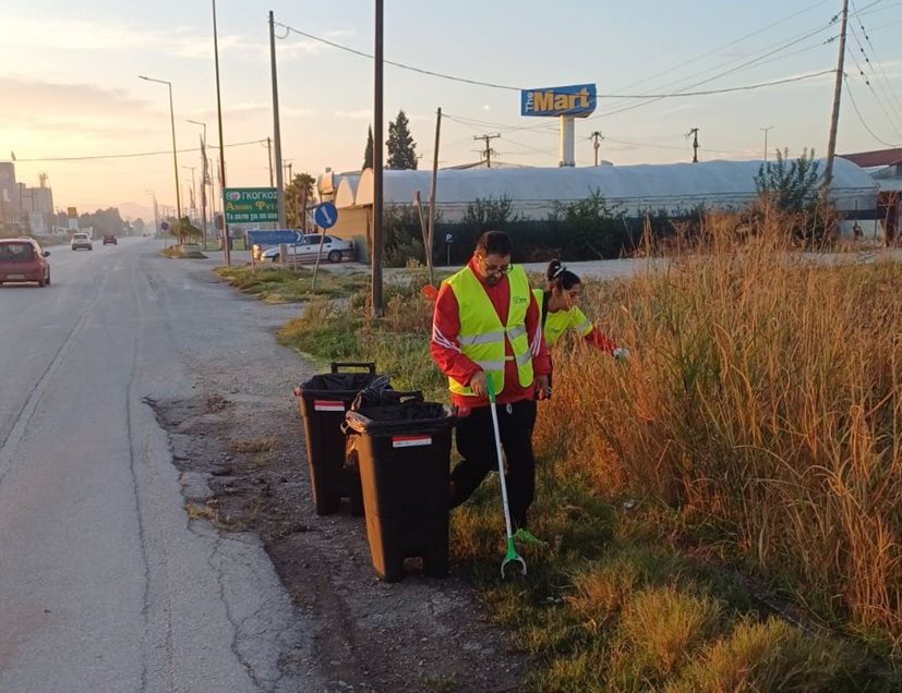Στιγμιότυπο από τον καθαρισμό οδικών δικτύων