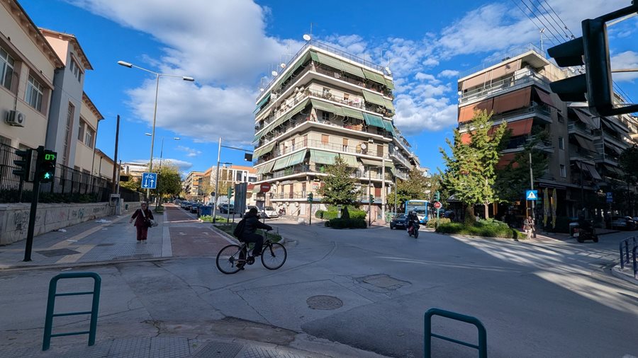 Η διασταύρωση των οδών Ηπείρου και Ανθίμου Γαζή
