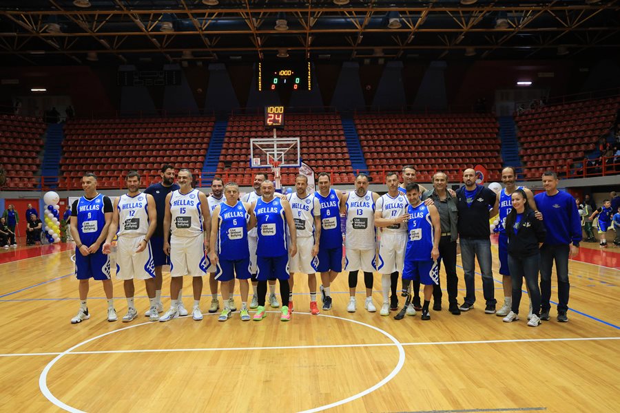 Στιγμιότυπο από τον Φιλανθρωπικό Αγώνα Μπάσκετ με Αμαξίδιο