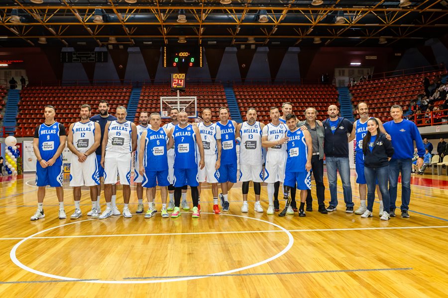 Στιγμιότυπο από τον Φιλανθρωπικό Αγώνα Μπάσκετ με Αμαξίδιο