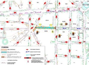 Εργασίες σε τμήμα της οδού Παλαιστίνης - ΣΤΑΔΙΟ Α10