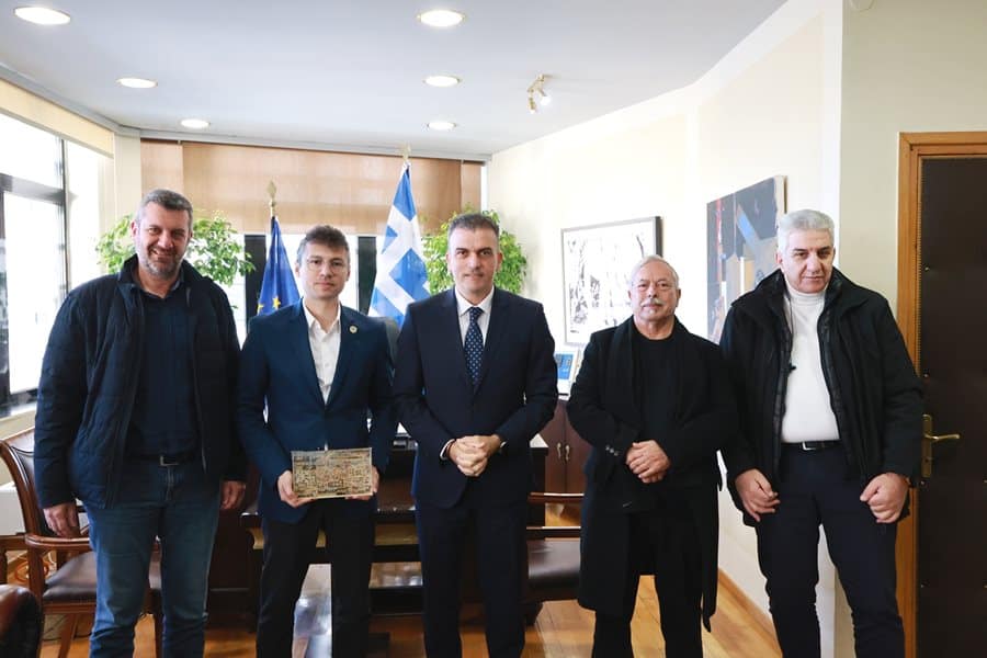 Αντιπροσωπείες Δήμου Λαρισαίων και Δήμου Μάνδρας-Ειδυλλίας συναντώνται.