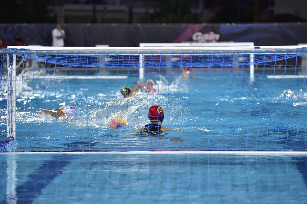 Στιγμιότυπο από αγώνα πόλο γυναικών