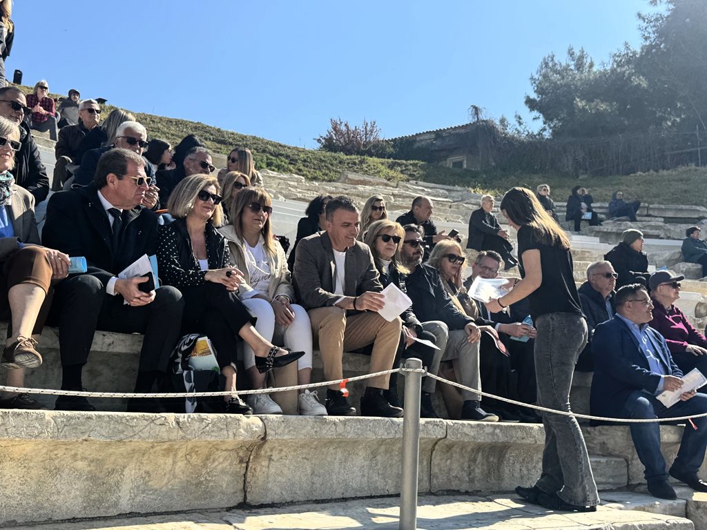 Στιγμιότυπο από την έναρξη του Μαθητικού Φεστιβάλ Αρχαίου Θεάτρου 2026