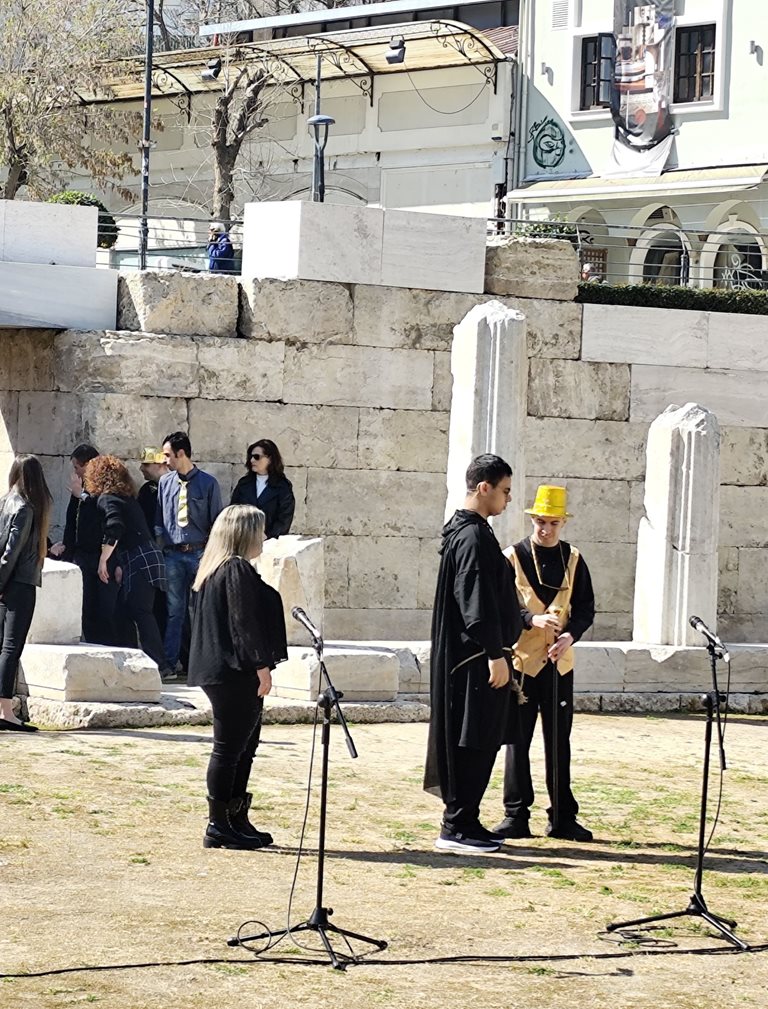 Στιγμιότυπο από την έναρξη του Μαθητικού Φεστιβάλ Αρχαίου Θεάτρου 2026