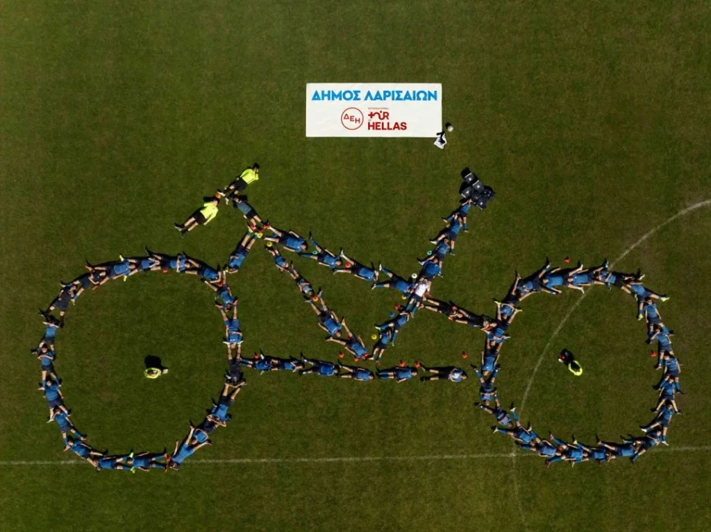 Στιγμιότυπο από τις δράσεις στα πλαίσια του ΔΕΗ Tour of Hellas 2026