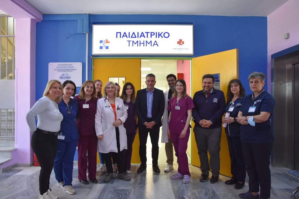 Επίσκεψη στην Παιδιατρική Κλινική του ΓΝΛ