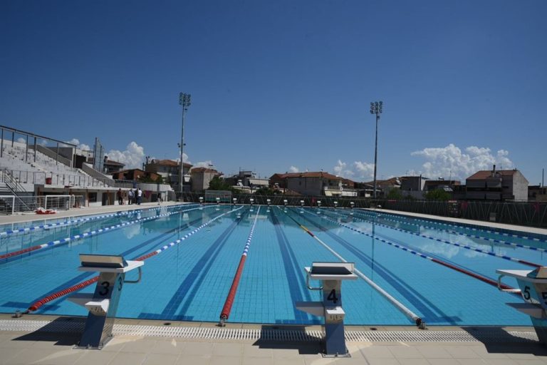Άποψη του Δημοτικού Κολυμβητηρίου της Νέας Πολιτείας