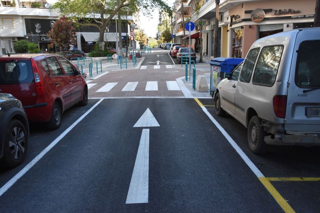 Στιγμιότυπο από τις οδούς Ταγματάρχου Βελησσαρίου και Παλαιστίνης που δόθηκαν στην κυκλοφορία