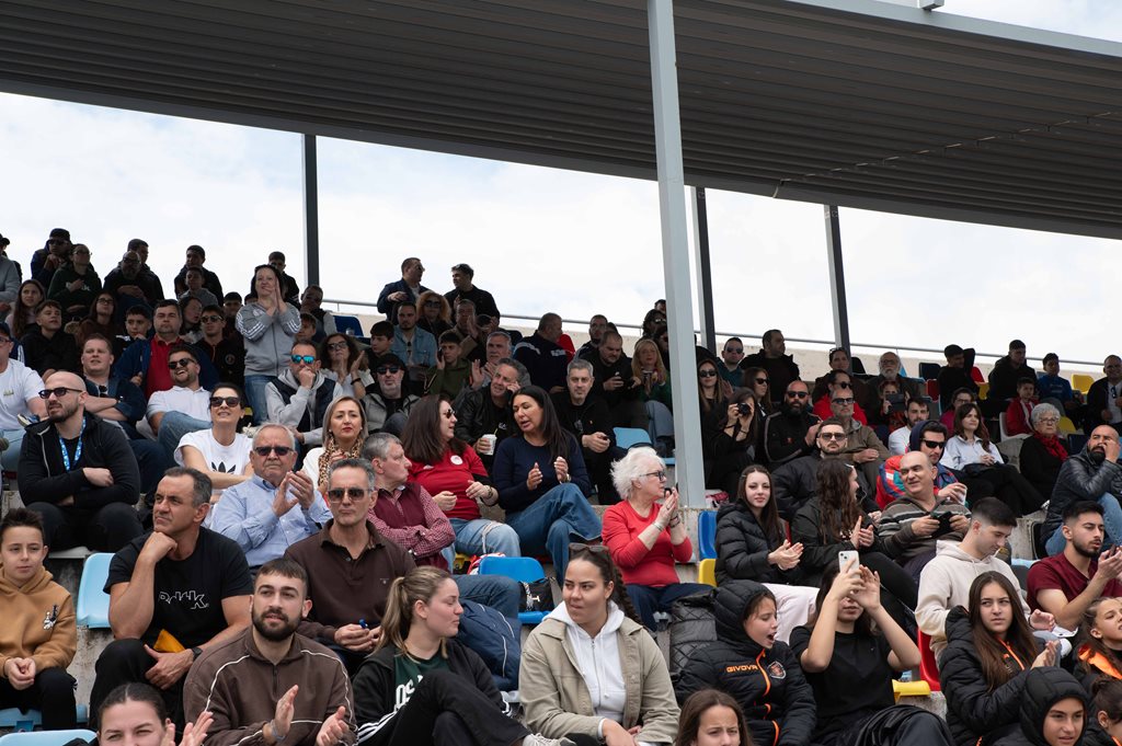 Στιγμιότυπο από τον τελικό του Final 4 του Κυπέλλου Γυναικών πόλο.