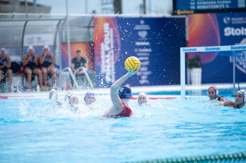 Στιγμιότυπο από τον τελικό του Final 4 του Κυπέλλου Γυναικών πόλο.