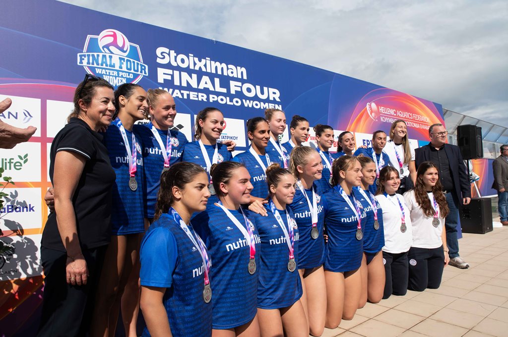 Στιγμιότυπο από τον τελικό του Final 4 του Κυπέλλου Γυναικών πόλο.