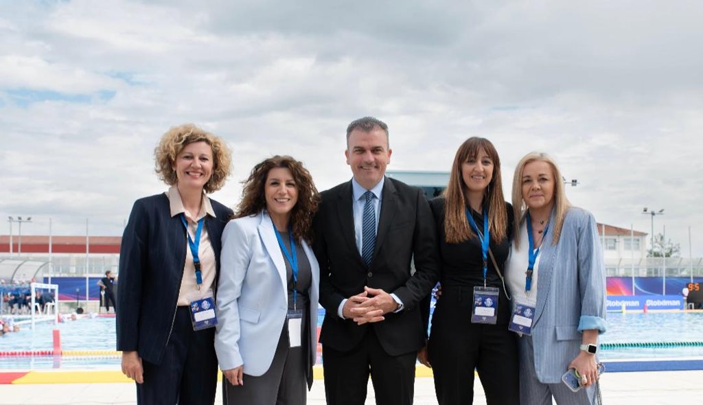 Στιγμιότυπο από τον τελικό του Final 4 του Κυπέλλου Γυναικών πόλο.