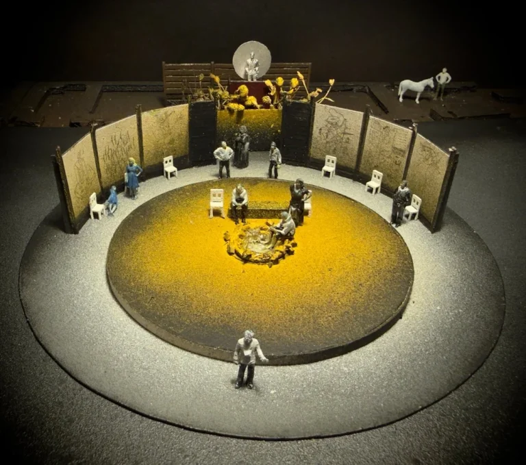 Μακέτα του σκηνικού της παράστασης "Ματωμένος Γάμος"