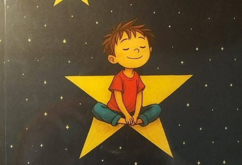 Η αφίσα της παρουσίασης του παιδικού βιβλίου «Ο Αστέρης και τα αστέρια» της Μαριάννας Παπαδημητρούλα-Σβερώνη