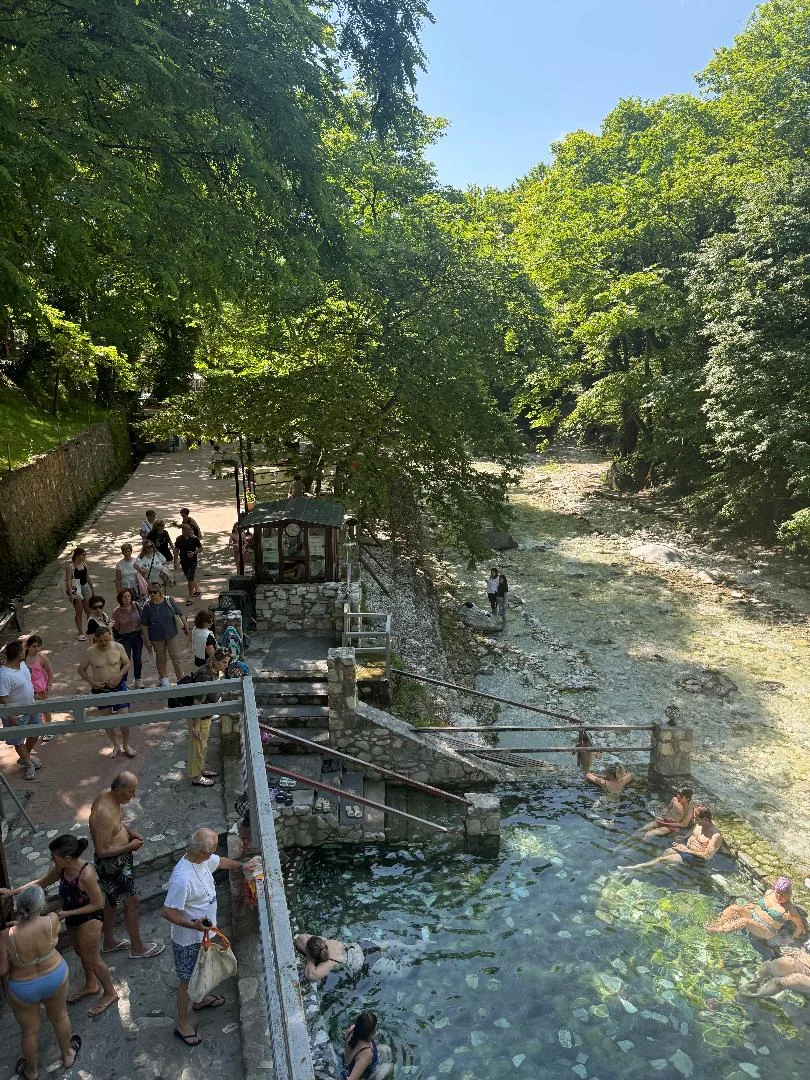 Στιγμιότυπο από την εκδρομή στα Λουτρά Πόζαρ