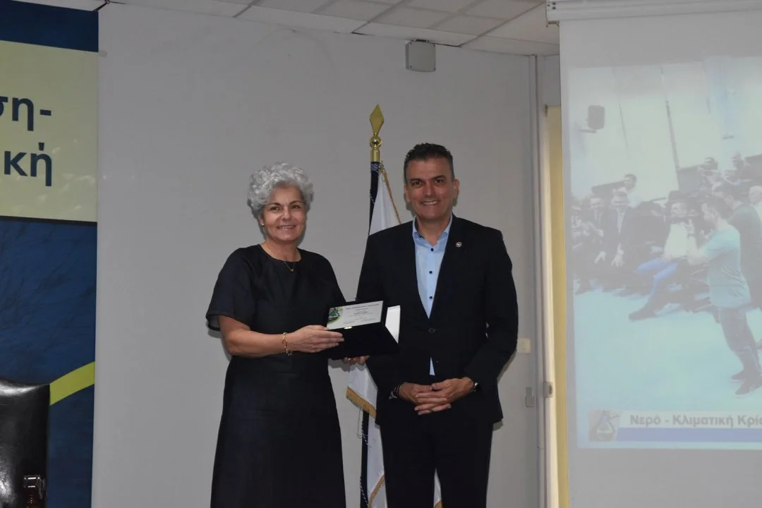 Στιγμιότυπο από την εκδήλωση «Νερό-Κλιματική κρίση-Γεωπολιτική»