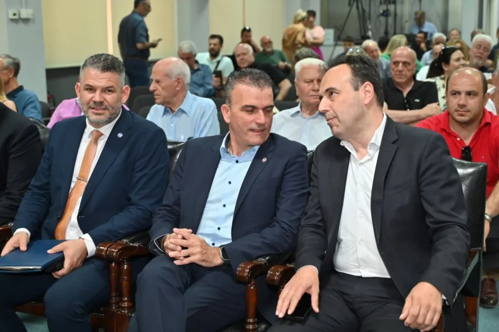 Στιγμιότυπο από την εκδήλωση «Νερό-Κλιματική κρίση-Γεωπολιτική»