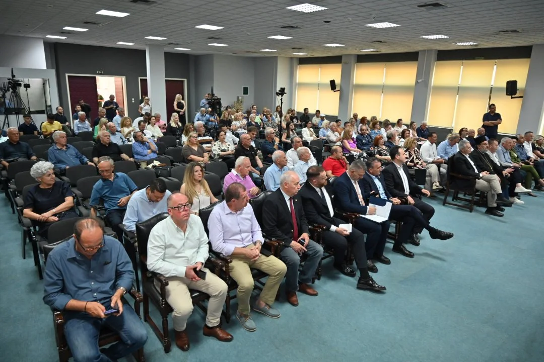 Στιγμιότυπο από την εκδήλωση «Νερό-Κλιματική κρίση-Γεωπολιτική»