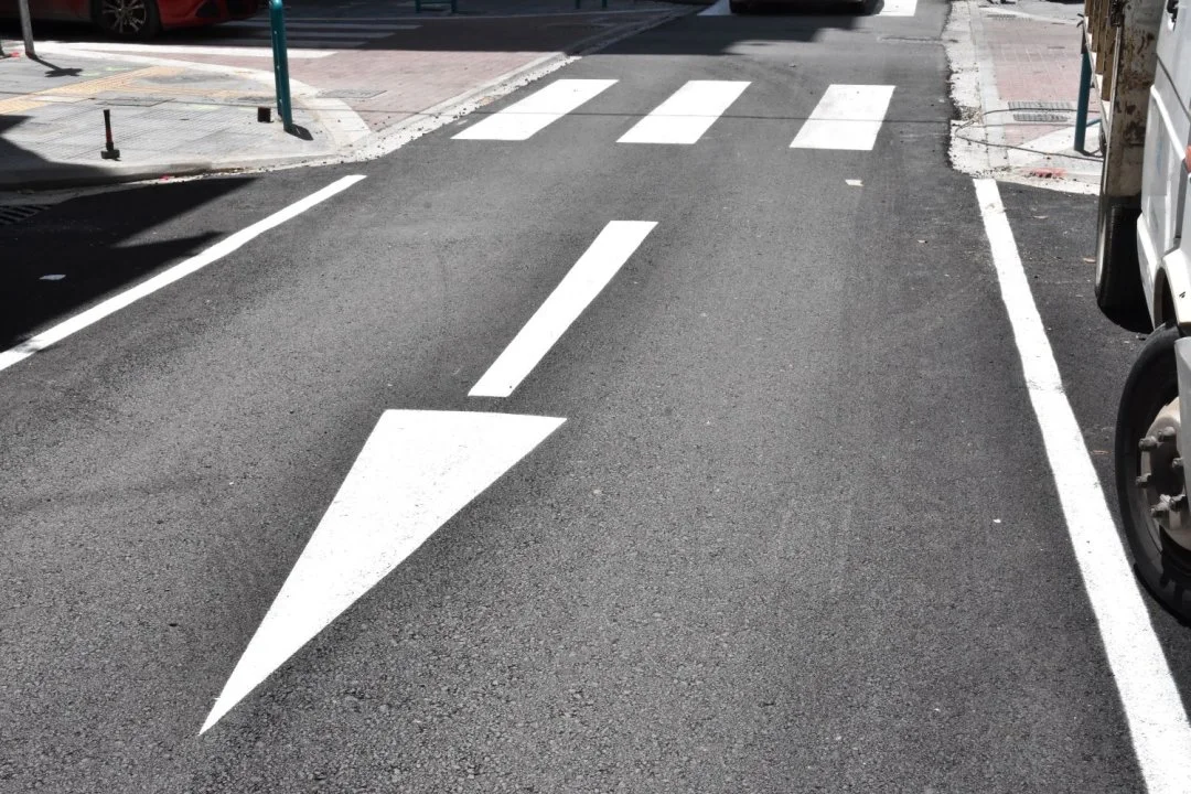 Στιγμιότυπο από την οδό Ταγματάρχου Βελισσαρίου μετά την ολοκλήρωση των εργασιών.
