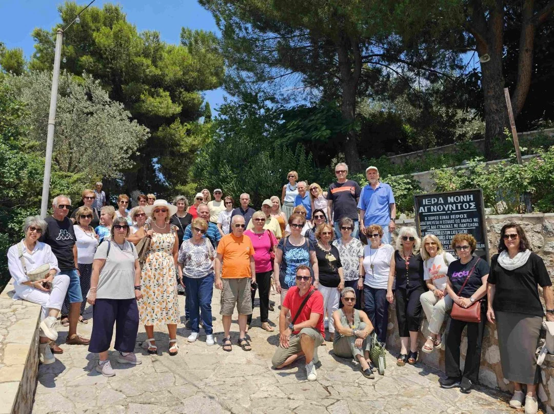 Στιγμιότυπο από την συμμετοχή της Χορωδίας «Ευεστώ» στο 1ο Χορωδιακό Φεστιβάλ Πορτοχελίου. Επίσκεψη αναψυχής.