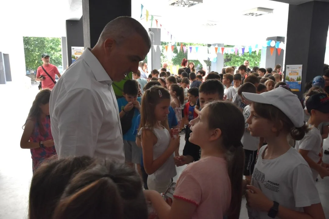 Στιγμιότυπο από τον αγιασμό για την Κατασκήνωση στην Πόλη 2026.