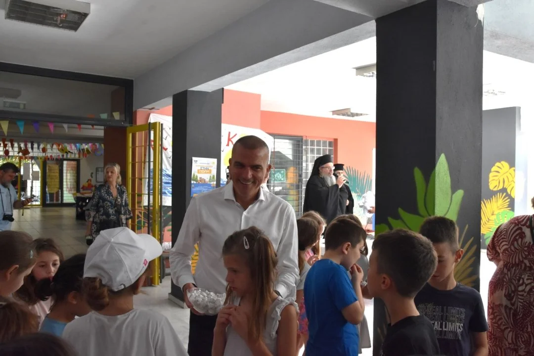 Στιγμιότυπο από τον αγιασμό για την Κατασκήνωση στην Πόλη 2026.