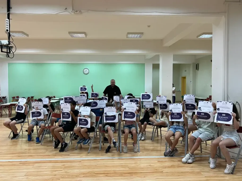Στιγμιότυπο από το AI Summer Camp στο πλαίσιο της «Κατασκήνωσης στην Πόλη» 2026.