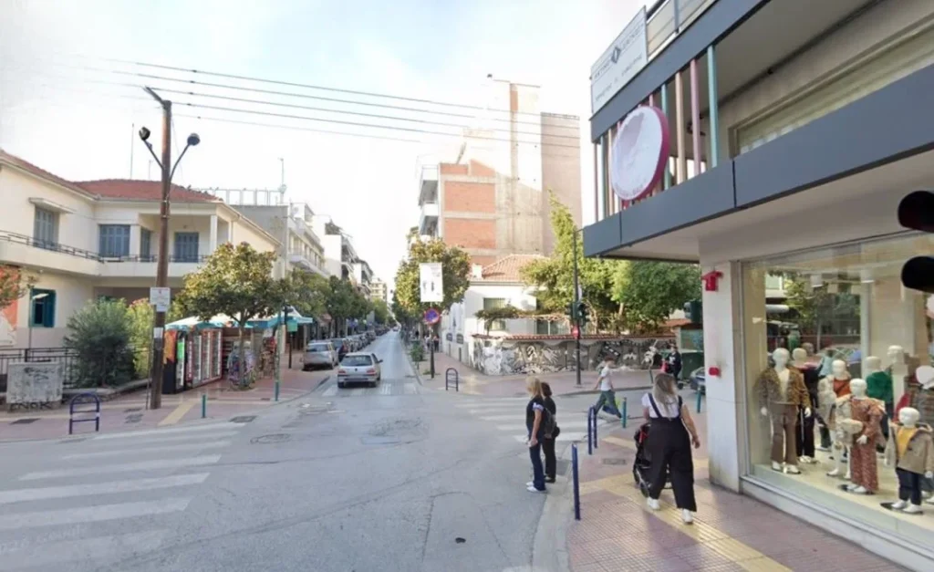 Η διασταύρωση των οδών Παναγούλη - Μανδηλαρά.