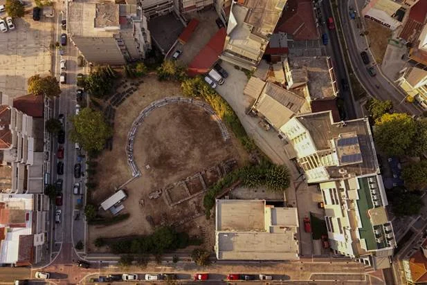 6ο Διεθνές Δίκτυο Αρχαίου Δράματος - Το Β' Αρχαίο Θέατρο από ψηλά
