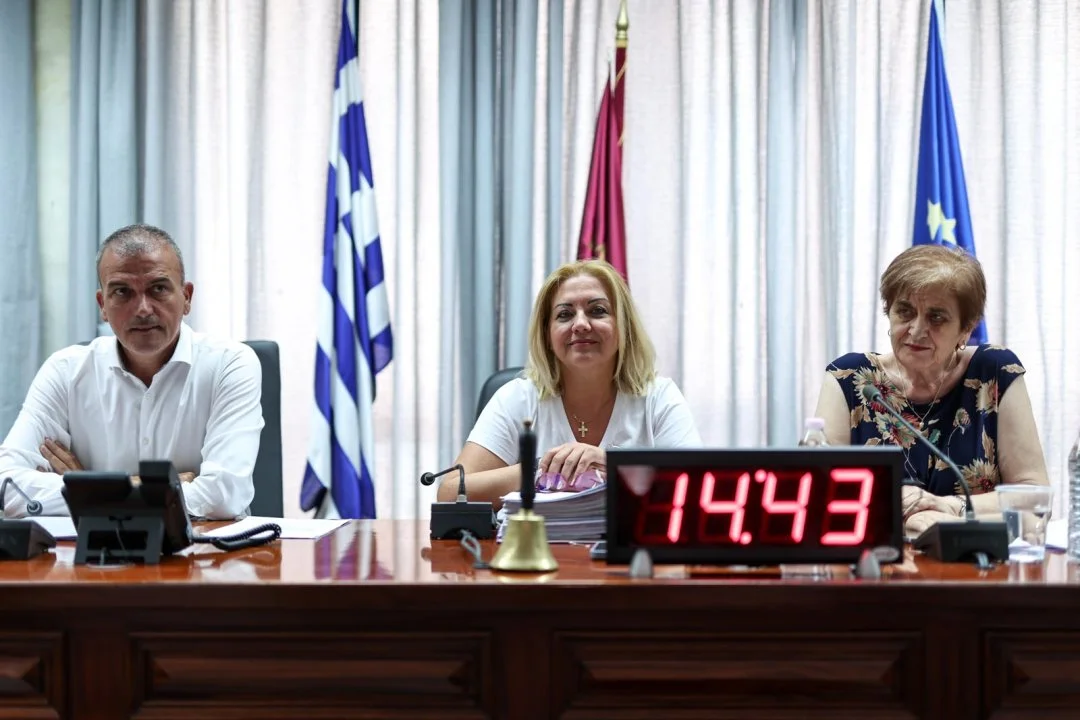 Στιγμιότυπο από την συνεδρίαση του Δημοτικού Συμβουλίου της 30ης Ιουλίου 2026.
