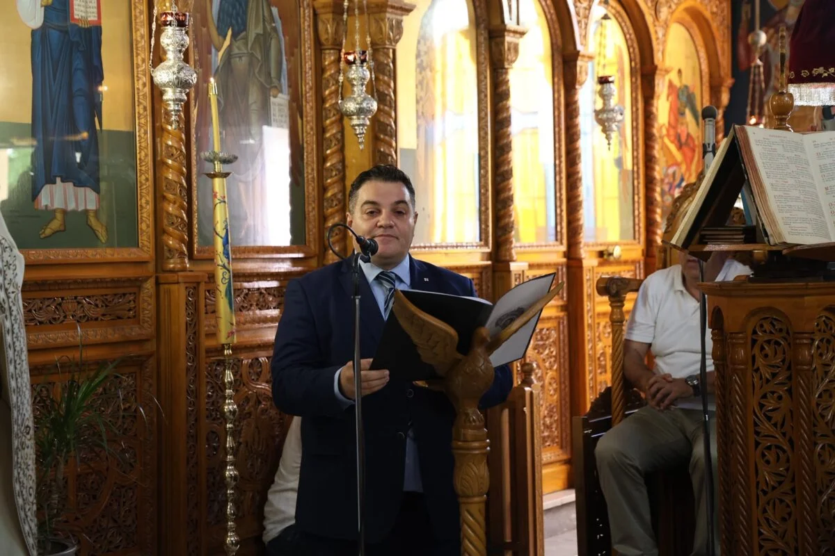 Στιγμιότυπο από τις επετειακές εκδηλώσεις «Ελευθέρια 2026» για τα 145 χρόνια από την απελευθέρωση της Λάρισας από τον τουρκικό ζυγό (1881).