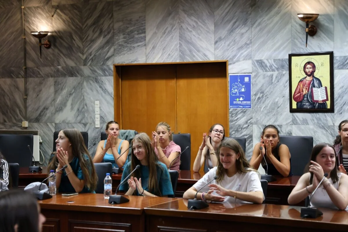 Η επίσκεψη στο Δημαρχείο των Βέλγων μαθητών στο πλαίσιο του Ευρωπαϊκού προγράμματος Erasmus+