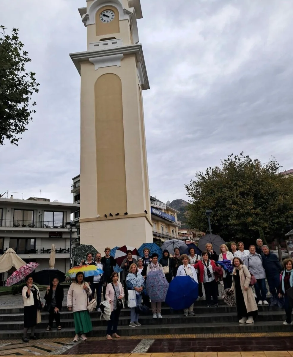 Στιγμιότυπο από την εκδρομή των ΚΑΠΗ του Δήμου Λαρισαίων στην Ανατολική Μακεδονία και τη Θράκη.