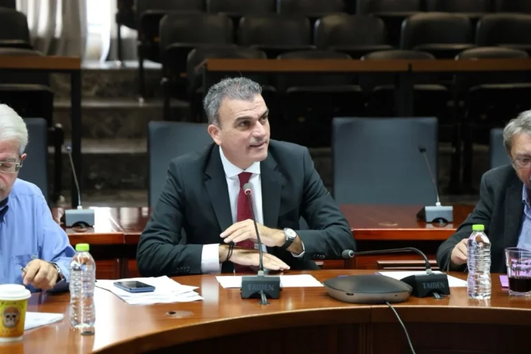 Στιγμιότυπο από την ημερίδα της Επιτροπής Ψηφιακής Διακυβέρνησης της ΚΕΔΕ στην Λάρισα