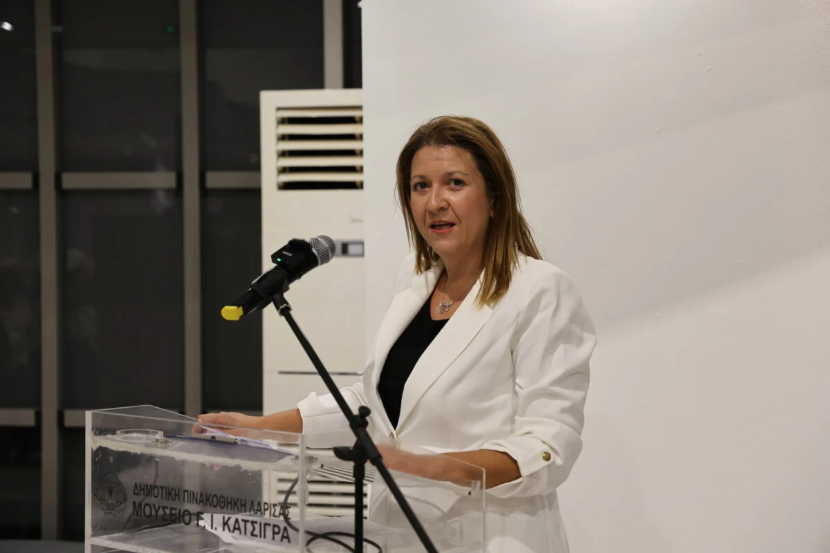 Στιγμιότυπο από την εκδήλωση για την παρουσίαση και πρώτη κυκλοφορία της επετειακής σειράς γραμματοσήμων των ΕΛΤΑ.